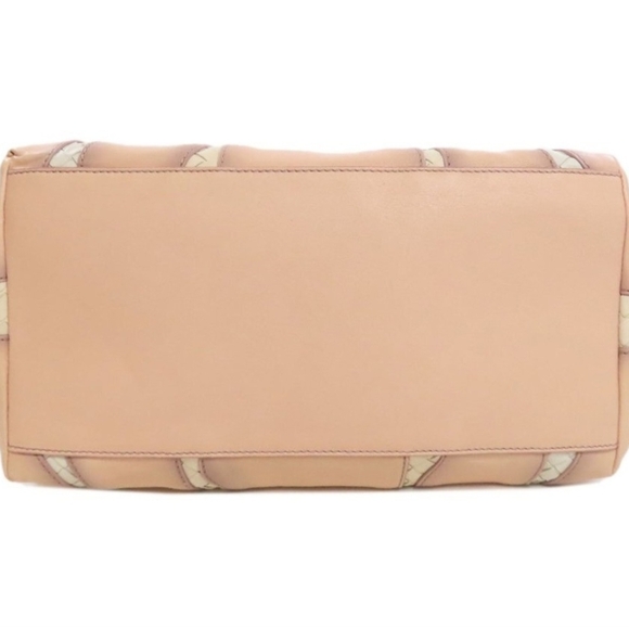 Bottega Veneta Pink and Cream Tote Bag - Picture 5 of 12